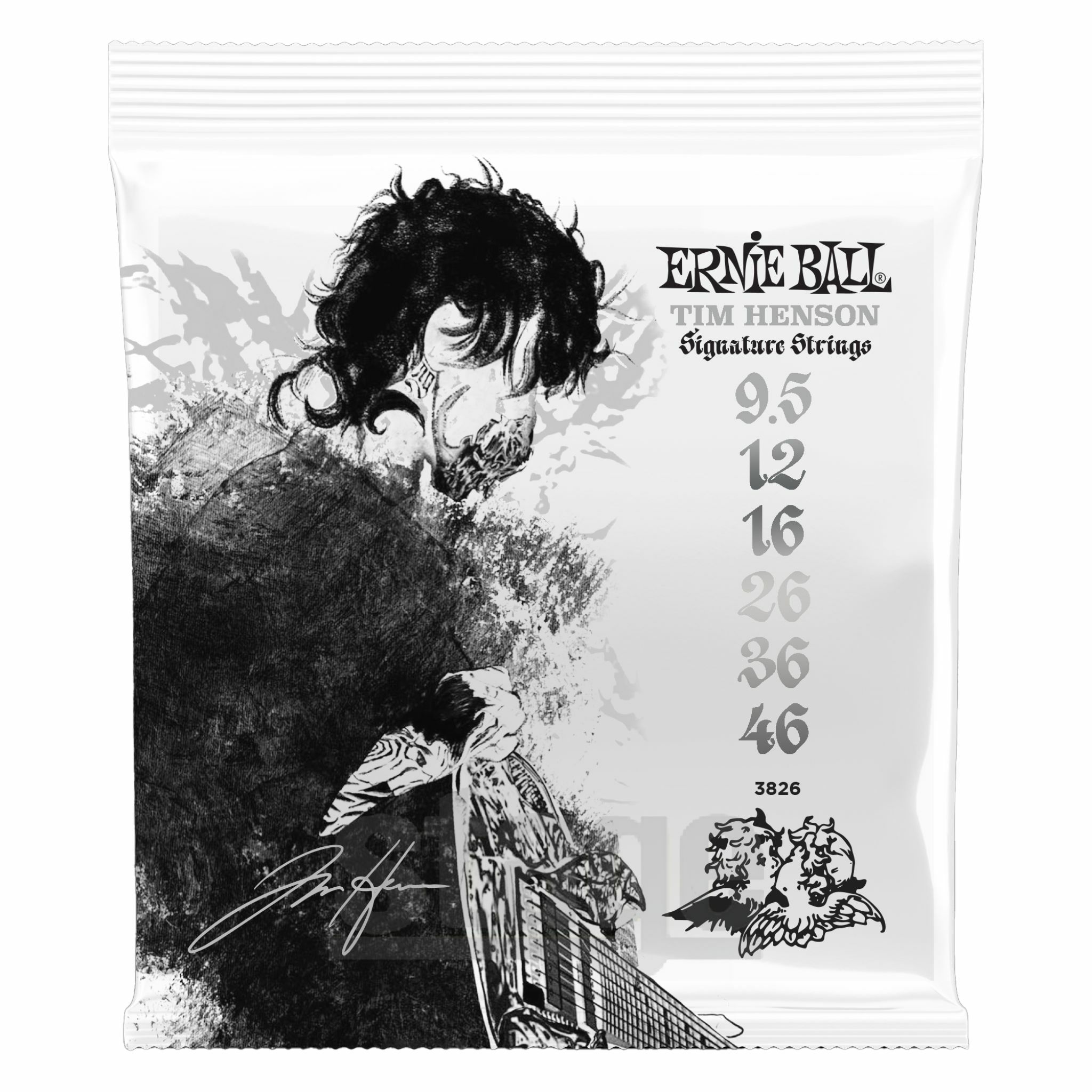 ERNIEBALL EB 9635 THS STRING&ACC BUNDLEアーニーボール ティム・ヘンソン・シグネチャー弦＆アクセサリー・バンドル【エレキギター弦・クラシックギター弦・フレットラップ・シールド(10ft・白)】【Stage Guitar Accessory】Tim Henson Signature