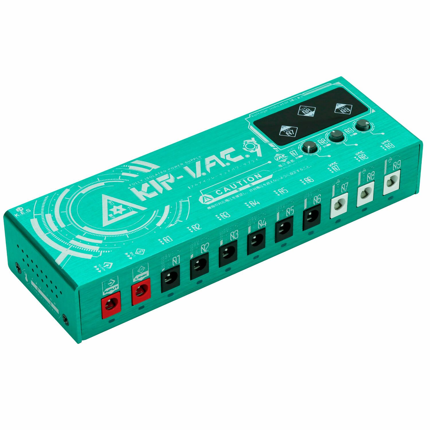 K.E.S ボルテージアジャスト機能付きフルアイソレーテッドパワーサプライ KIP-V.A.C.9KIKUTANI キクタニミュージック パワーサプライ【Stage Guitar Accessory】