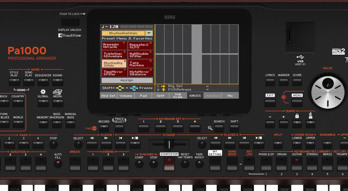 KORG Pa1000 - PROFESSIONAL ARRANGERコルグ アレンジャーキーボード 61鍵盤 作曲【Stage Key Board】【Stage Synthesizer】