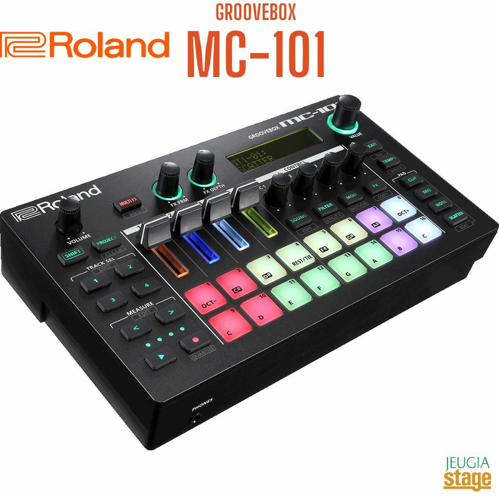 Roland MC-101 GROOVEBOX ローランド グルーヴボックス リズムマシン サンプラー AIRA アイラ【Stage Synthesizer】シンセサイザー