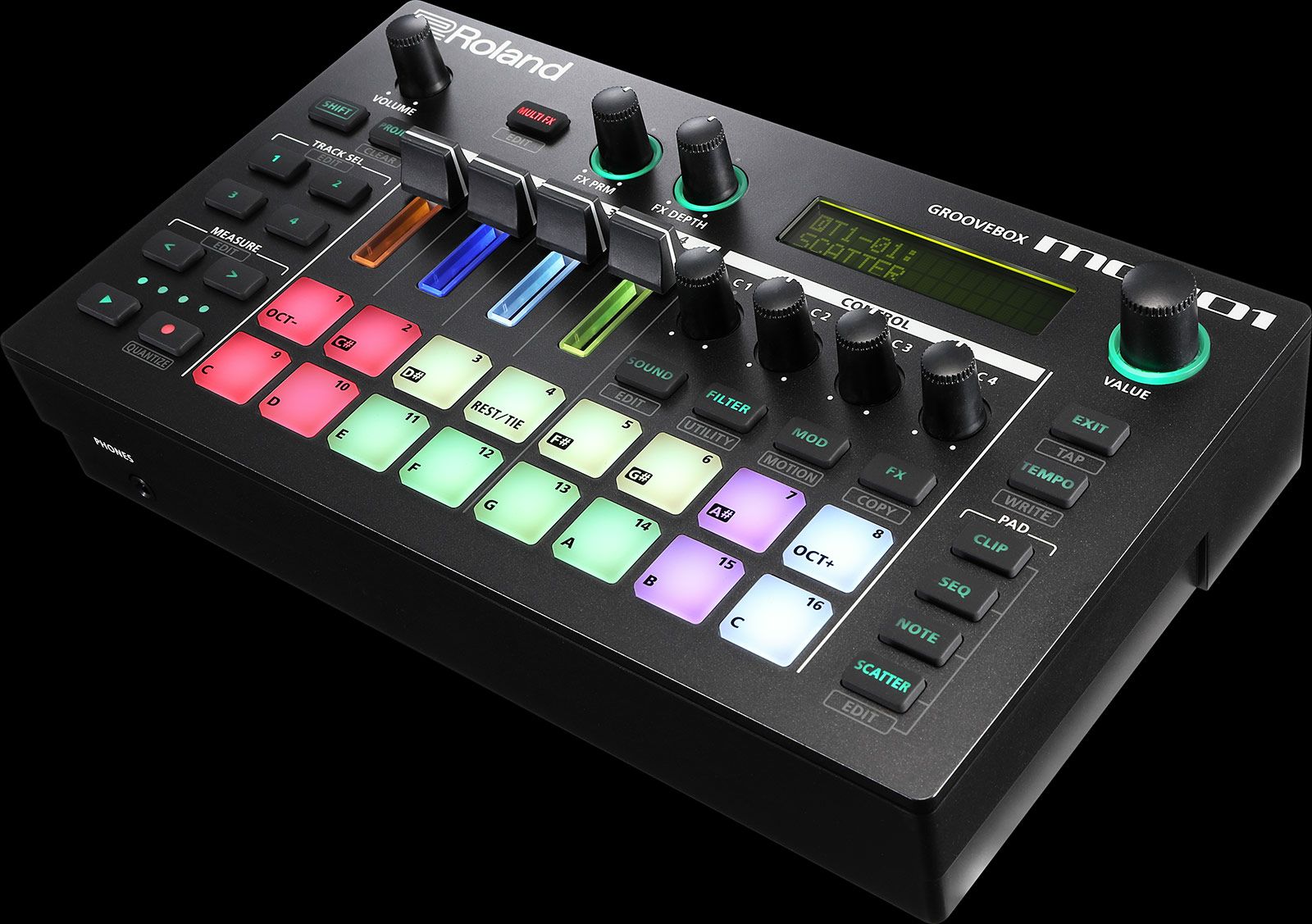 Roland MC-101 GROOVEBOX ローランド グルーヴボックス リズムマシン サンプラー AIRA アイラ【Stage Synthesizer】シンセサイザー