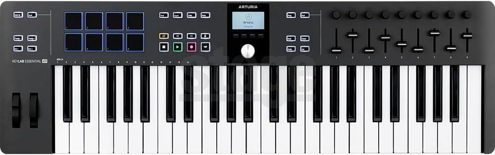 ARTURIA KeyLab Essential 49 mk3 BlackARTURIA KEYLAB ESN 49 MK3 BKアートリア キーラボエッセンシャル MIDIキーボード ブラック Black 黒 49鍵【Stage Desk Top Music】MIDIコントローラー DTM DAW