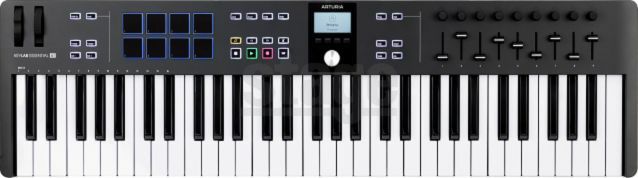 ARTURIA KeyLab Essential 61 mk3 BlackARTURIA KEYLAB ESN 61 MK3 BKアートリア キーラボエッセンシャル MIDIキーボード ブラック 黒 61鍵【Stage Desk Top Music】MIDIコントローラー DTM DAW