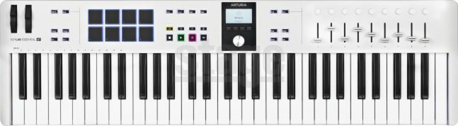 ARTURIA KeyLab Essential 61 mk3 WhiteARTURIA KEYLAB ESN 61 MK3アートリア キーラボエッセンシャル MIDIキーボード　ホワイト 白 61鍵【Stage Desk Top Music】MIDIコントローラー DTM DAW