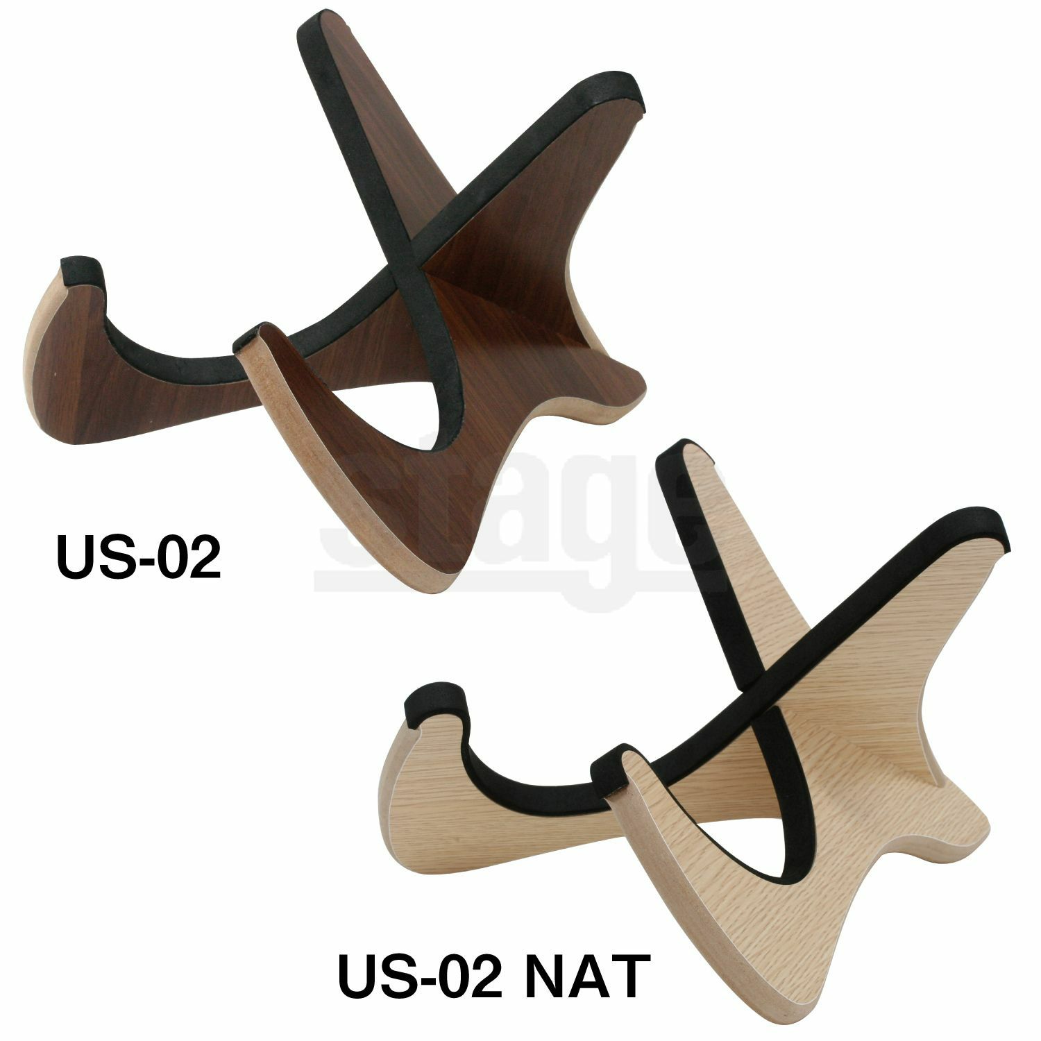 MAHARO US-02US-02 BRO US-02 NAT(ナチュラル)マハロ ウクレレスタンド【Stage】Ukulele Accessory ウクレレアクセサリー 茶色 ベージュ 木目調 組み立て式
