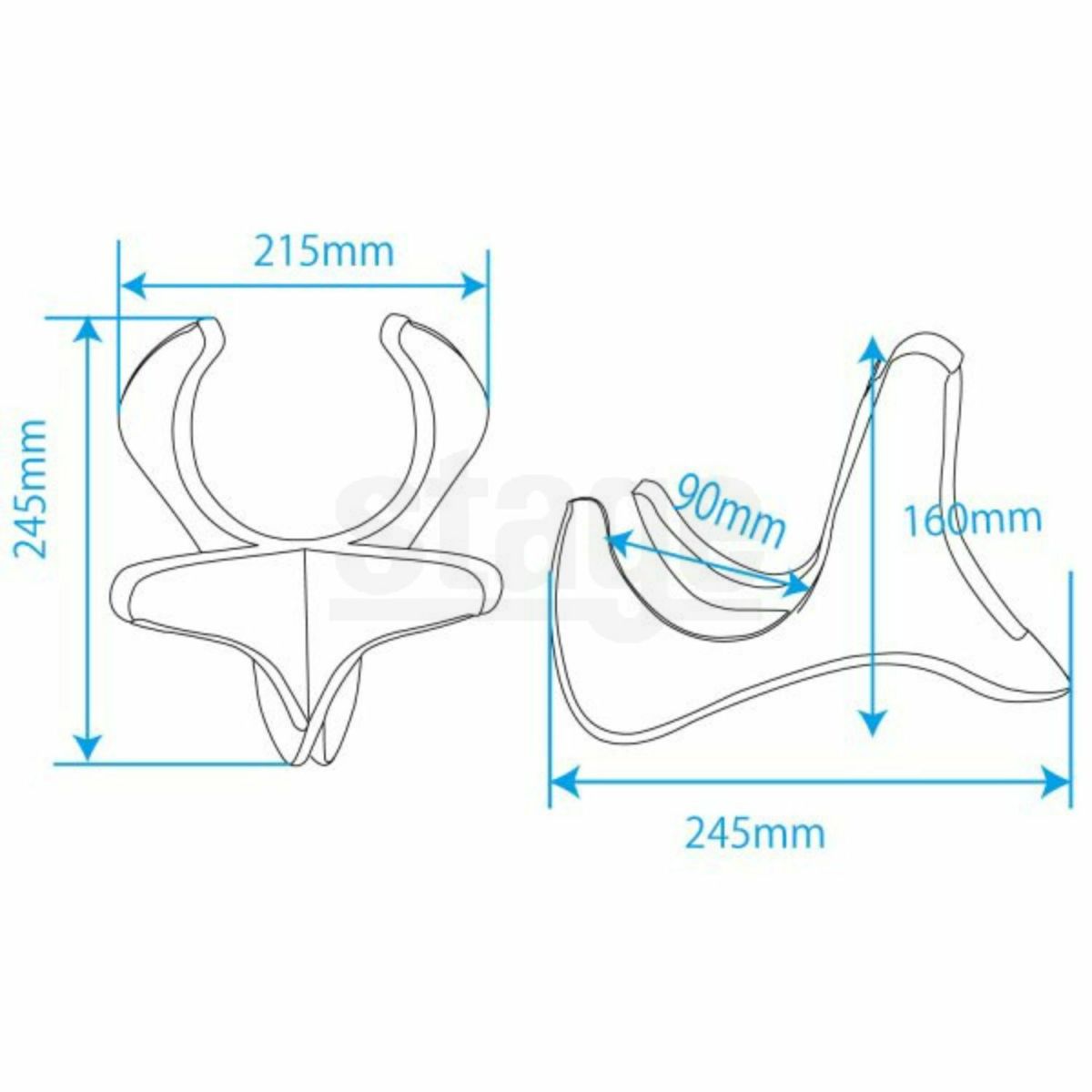 MAHARO US-02US-02 BRO US-02 NAT(ナチュラル)マハロ ウクレレスタンド【Stage】Ukulele Accessory ウクレレアクセサリー 茶色 ベージュ 木目調 組み立て式