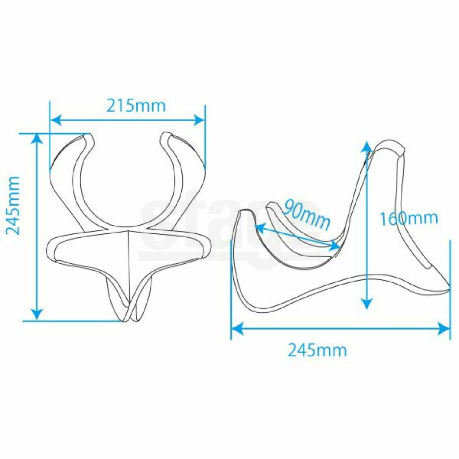MAHARO US-02US-02 BRO US-02 NAT(ナチュラル)マハロ ウクレレスタンド【Stage】Ukulele Accessory ウクレレアクセサリー 茶色 ベージュ 木目調 組み立て式