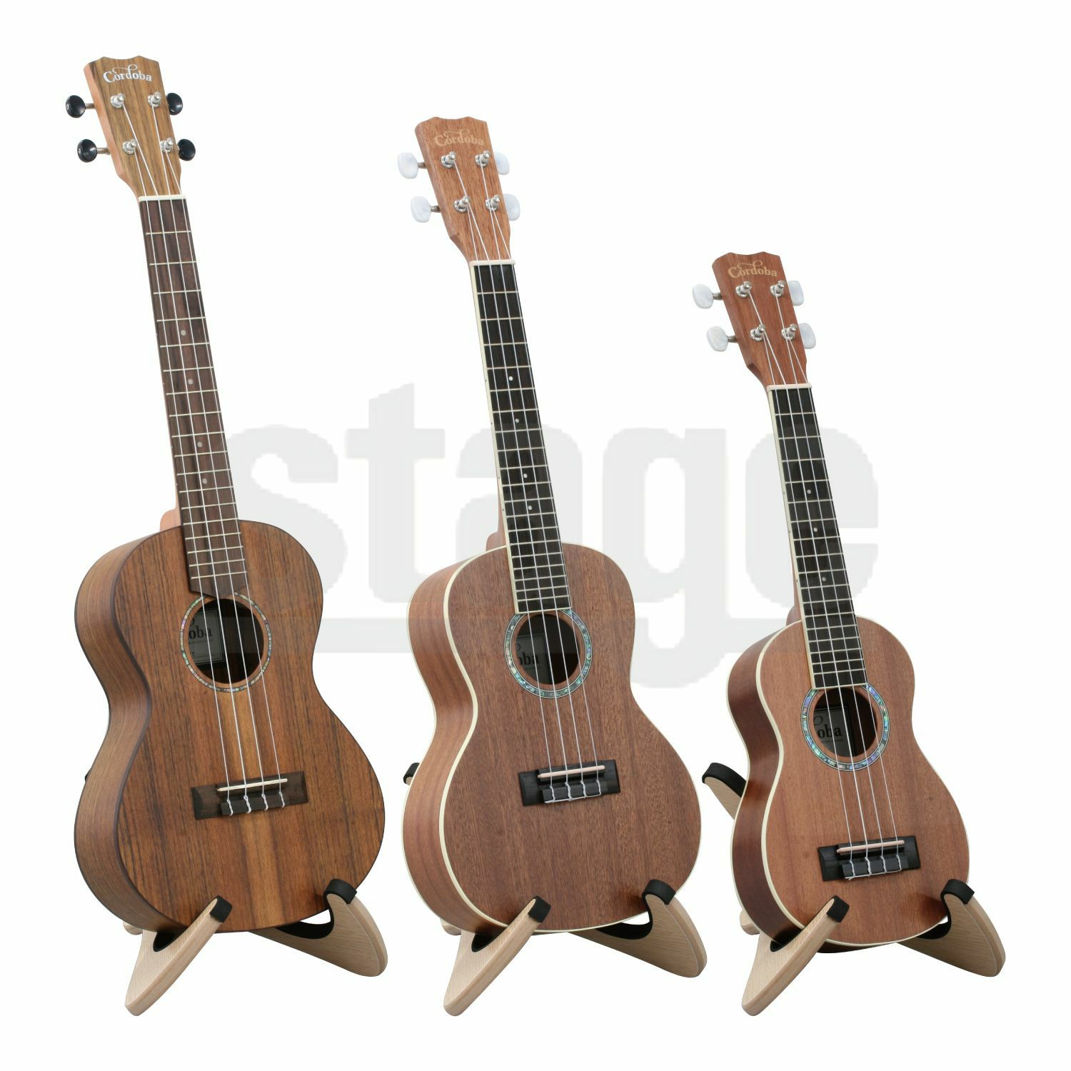 MAHARO US-02US-02 BRO US-02 NAT(ナチュラル)マハロ ウクレレスタンド【Stage】Ukulele Accessory ウクレレアクセサリー 茶色 ベージュ 木目調 組み立て式