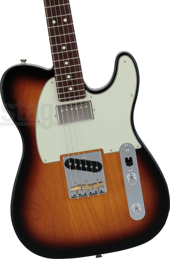 Fender 2024 Collection Made in Japan Hybrid II Telecaster® SH, Rosewood Fingerboard, 3-Color Sunburst メイドインジャパン 日本製【限定生産】フェンダー テレキャスター ハイブリッド2 サンバースト【Stage Guitar】 エレキギター 茶