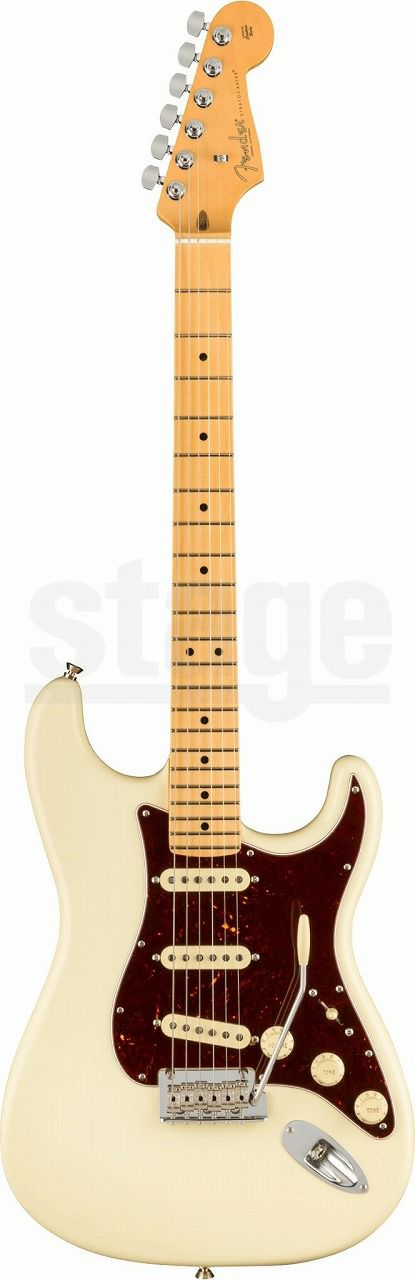 Fender American Professional II Stratocaster®, Maple Fingerboard, Olympic Whiteフェンダー アメリカンプロフェッショナルII ストラトキャスター オリンピックホワイト【Stage Guitar】エレキギター 白