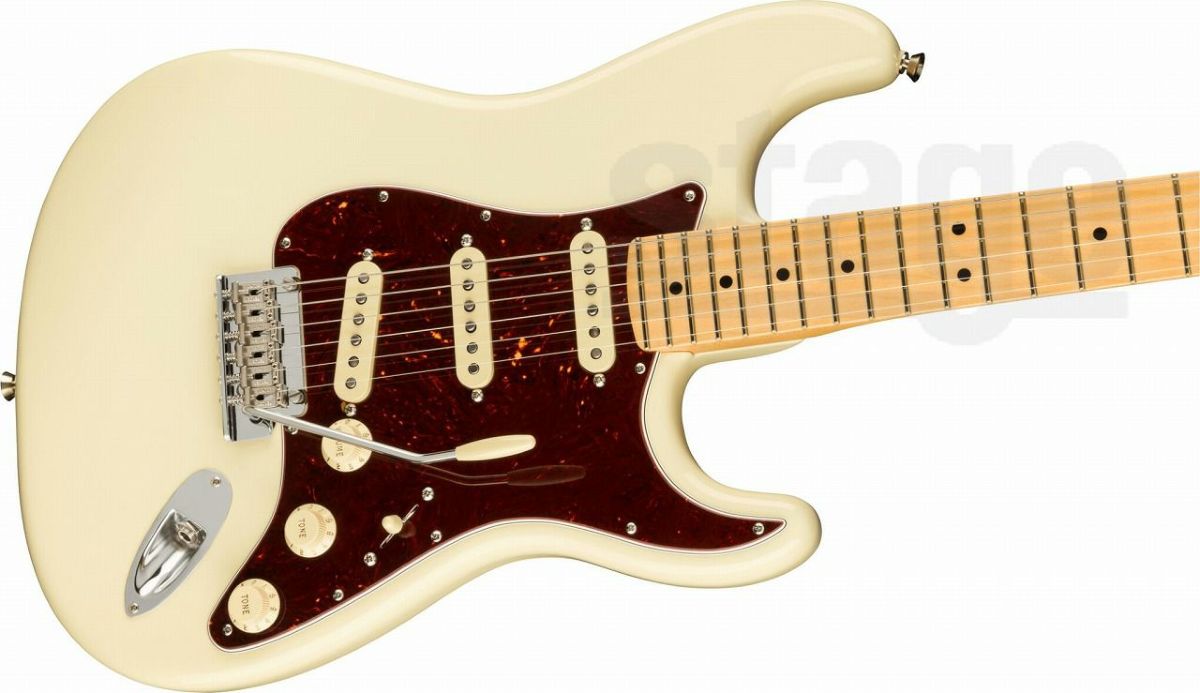 Fender American Professional II Stratocaster®, Maple Fingerboard, Olympic Whiteフェンダー アメリカンプロフェッショナルII ストラトキャスター オリンピックホワイト【Stage Guitar】エレキギター 白