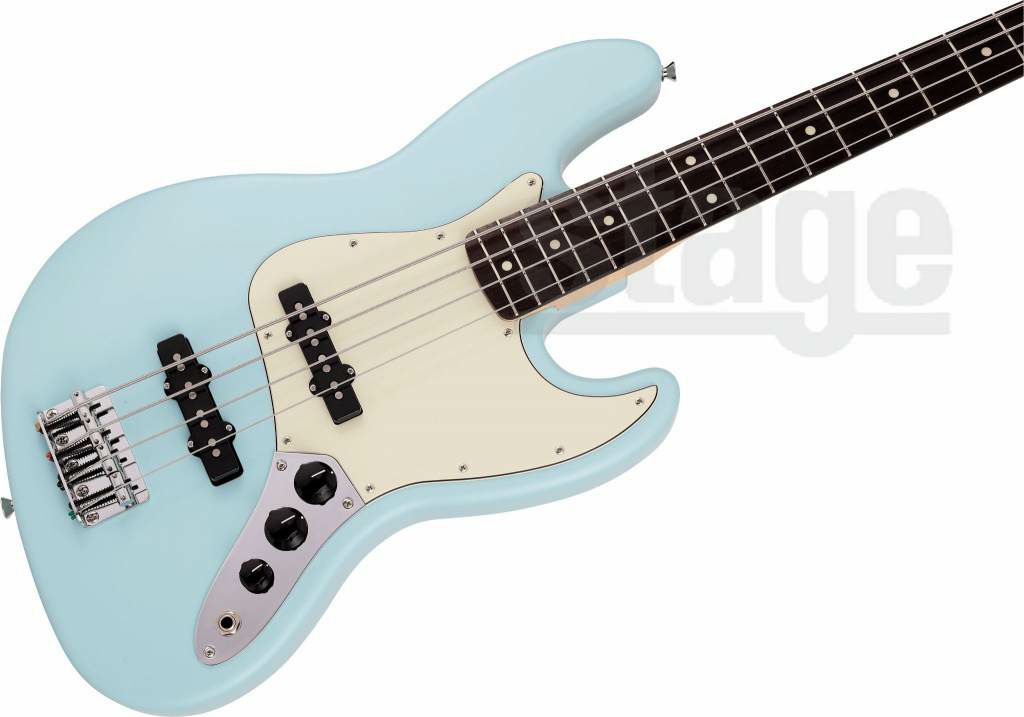 Fender Made in Japan Junior Collection Jazz Bass® , Rosewood Fingerboard, Satin Daphne Blueフェンダー ジュニアコレクション ジャズベース ダフネブルー 日本製【Stage Bass】エレキベース 青 初心者