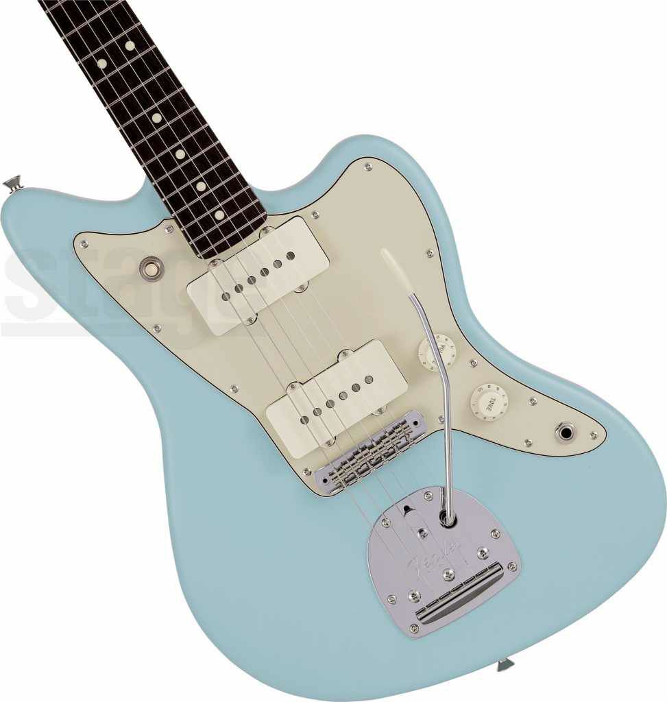 Fender Made in Japan Junior Collection Jazzmaster® , Rosewood Fingerboard, Satin Daphne Blueフェンダー ジュニアコレクション ジャズマスター ダフネブルー 初心者 日本製【Stage Guitar】エレキギター 青