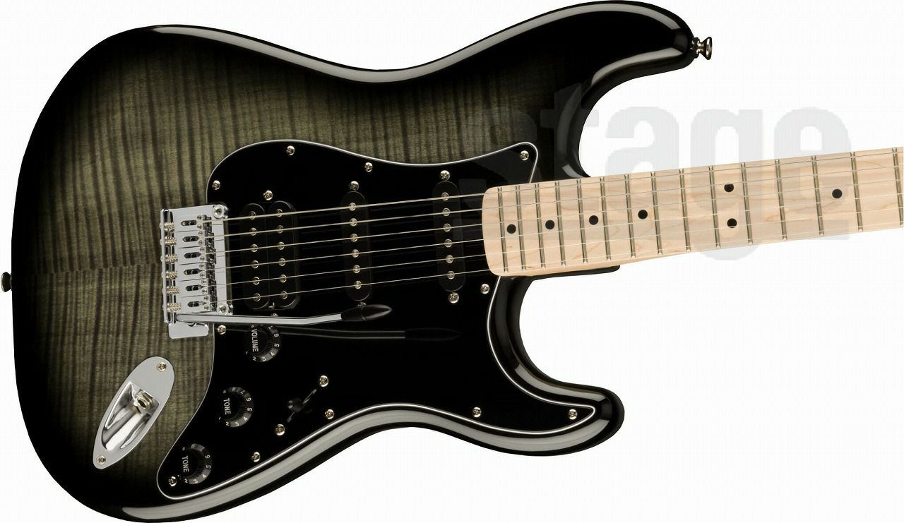 Squier Affinity Series® Stratocaster® FMT HSS, Maple Fingerboard, Black Pickguard, Black Burstスクワイア アフィニティシリーズ ストラトキャスター ブラックバースト【Stage-Rakuten Guitar】エレキギター 黒