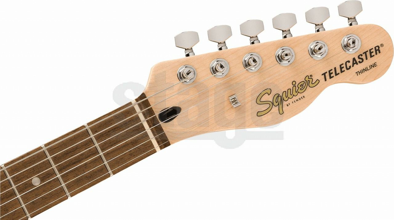 Squier Affinity Series® Telecaster® Thinline, Laurel Fingerboard, Black Pickguard, Olympic Whiteスクワイア テレキャスター シンライン オリンピックホワイト【Stage Guitar】エレキギター 白