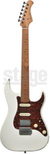 Bacchus GS-2DX RSM/M WH (White)バッカス エレキギター ローステッドメイプル ストラトキャスター ホワイト【Stage Guitar】白 コイルタップ SSHレイアウト リアハム