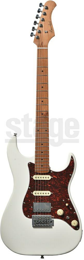 Bacchus GS-2DX RSM/M WH (White)バッカス エレキギター ローステッドメイプル ストラトキャスター ホワイト【Stage Guitar】白 コイルタップ SSHレイアウト リアハム
