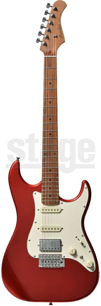 Bacchus GS-2DX RSM/M CAR (Candy Apple Red)Universe seriesバッカス エレキギター ユニバースシリーズ ローステッドメイプル ストラトキャスター キャンディアップルレッド【Stage Guitar】コイルタップ リアハム 赤