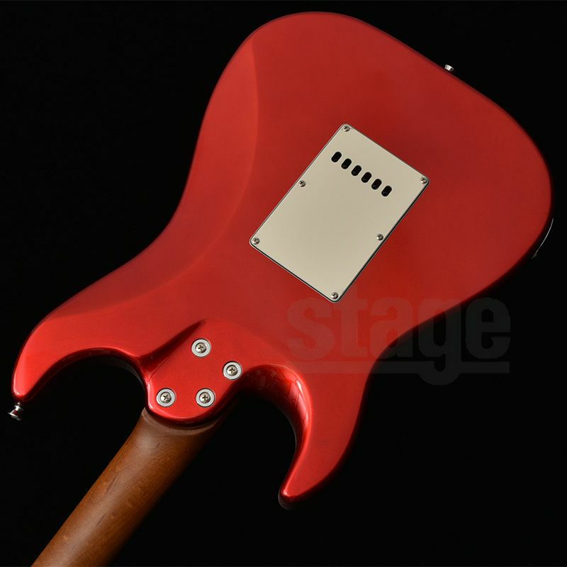 Bacchus GS-2DX RSM/M CAR (Candy Apple Red)Universe seriesバッカス エレキギター ユニバースシリーズ ローステッドメイプル ストラトキャスター キャンディアップルレッド【Stage Guitar】コイルタップ リアハム 赤