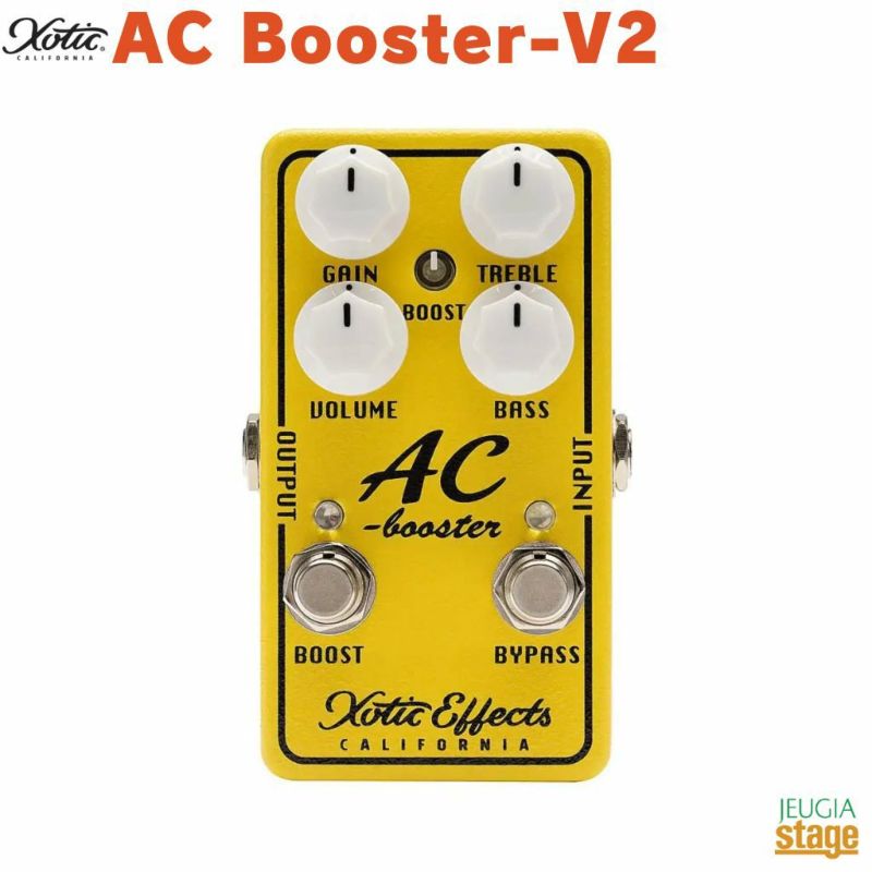 Xotic AC Booster V2【2025年4月中旬発売】ACB-V2エキゾチック ブースター【Stage Guitar Accessory】エフェクター effector effect pedal
