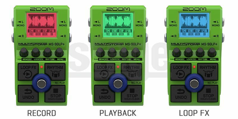 ZOOM MS-90LP+ MultiStompズーム ルーパーペダル マルチストンプ【Stage Guitar Accessory】ギター ベース Looper エフェクター effector effect pedal