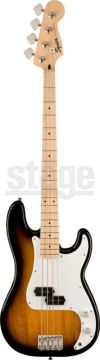 Squier Sonic&#174; Precision Bass&#174;, Maple Fingerboard, White Pickguard, 2-Color Sunburst