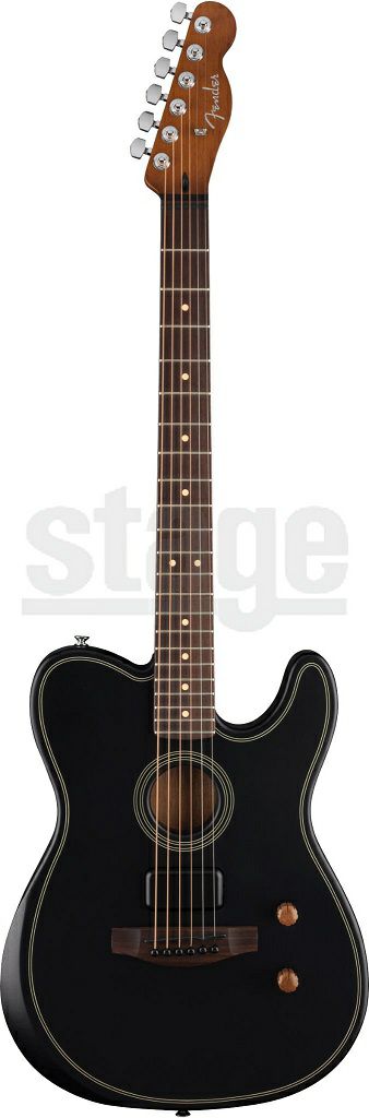 Fender Acoustasonic® standard Telecaster®, Blackフェンダー アコースタソニック アコースティックギター エレアコ テレキャスター スタンダード ブラック