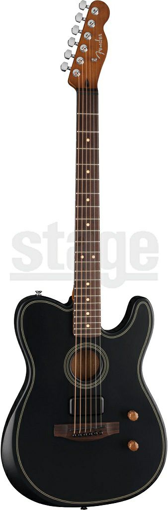 Fender Acoustasonic® standard Telecaster®, Blackフェンダー アコースタソニック アコースティックギター エレアコ テレキャスター スタンダード ブラック