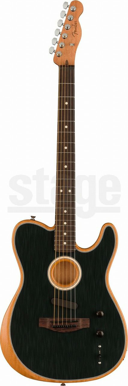 Fender Acoustasonic® Player Telecaster®, Rosewood Fingerboard, Brushed Blackフェンダー アコースタソニック アコースティックギター エレアコ テレキャスター プレイヤー ブラッシュドブラック