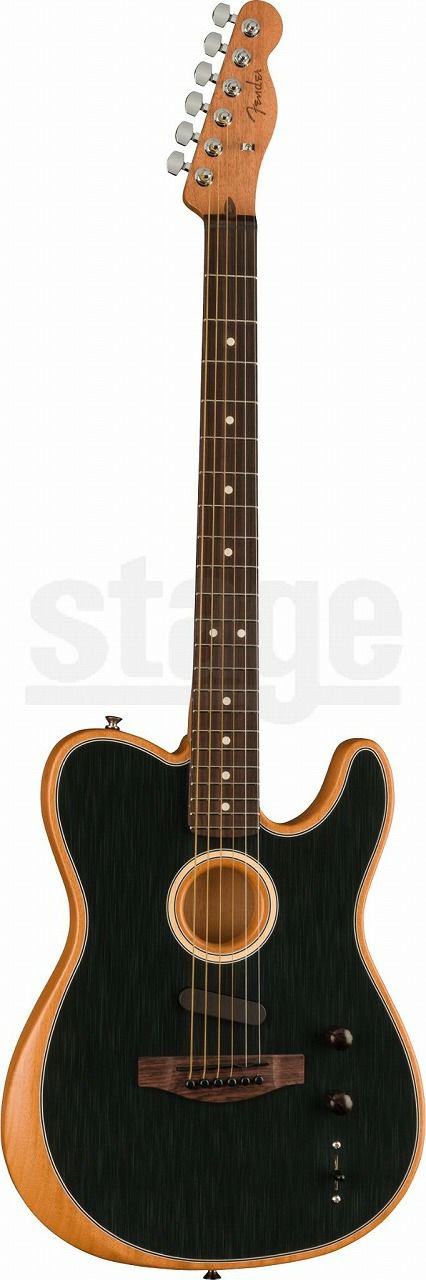 Fender Acoustasonic® Player Telecaster®, Rosewood Fingerboard, Brushed Blackフェンダー アコースタソニック アコースティックギター エレアコ テレキャスター プレイヤー ブラッシュドブラック