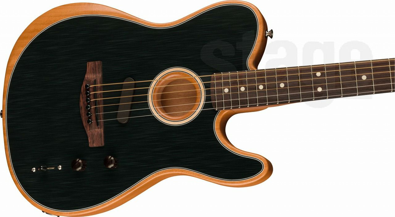 Fender Acoustasonic® Player Telecaster®, Rosewood Fingerboard, Brushed Blackフェンダー アコースタソニック アコースティックギター エレアコ テレキャスター プレイヤー ブラッシュドブラック