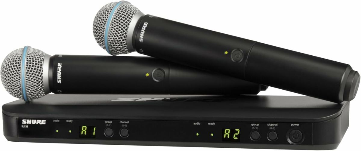 【正規輸入品】　【メーカー保証2年付】SHURE BLX288J/B58-JBシュア BETA 58A ワイヤレスデュアルボーカルシステム ワイヤレスマイクセット