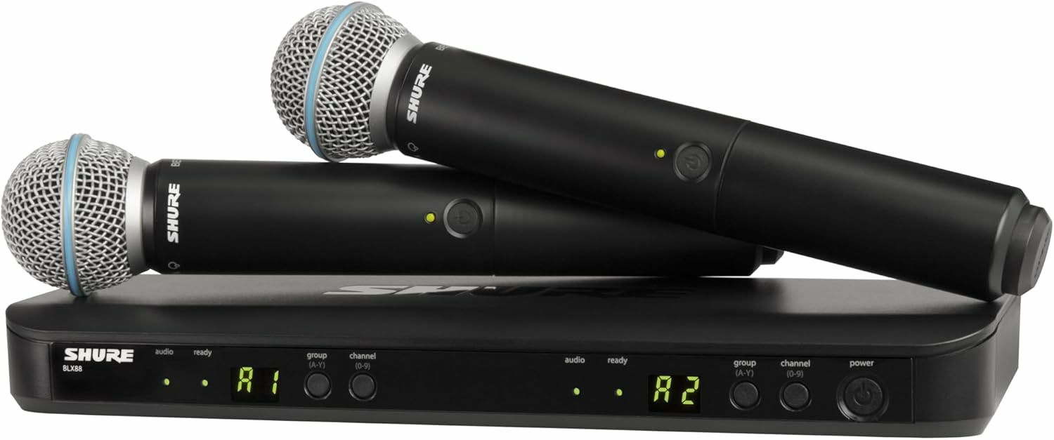 【正規輸入品】　【メーカー保証2年付】SHURE BLX288J/B58-JBシュア BETA 58A ワイヤレスデュアルボーカルシステム ワイヤレスマイクセット