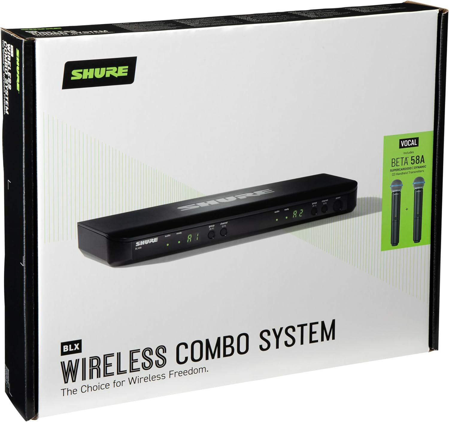 【正規輸入品】　【メーカー保証2年付】SHURE BLX288J/B58-JBシュア BETA 58A ワイヤレスデュアルボーカルシステム ワイヤレスマイクセット