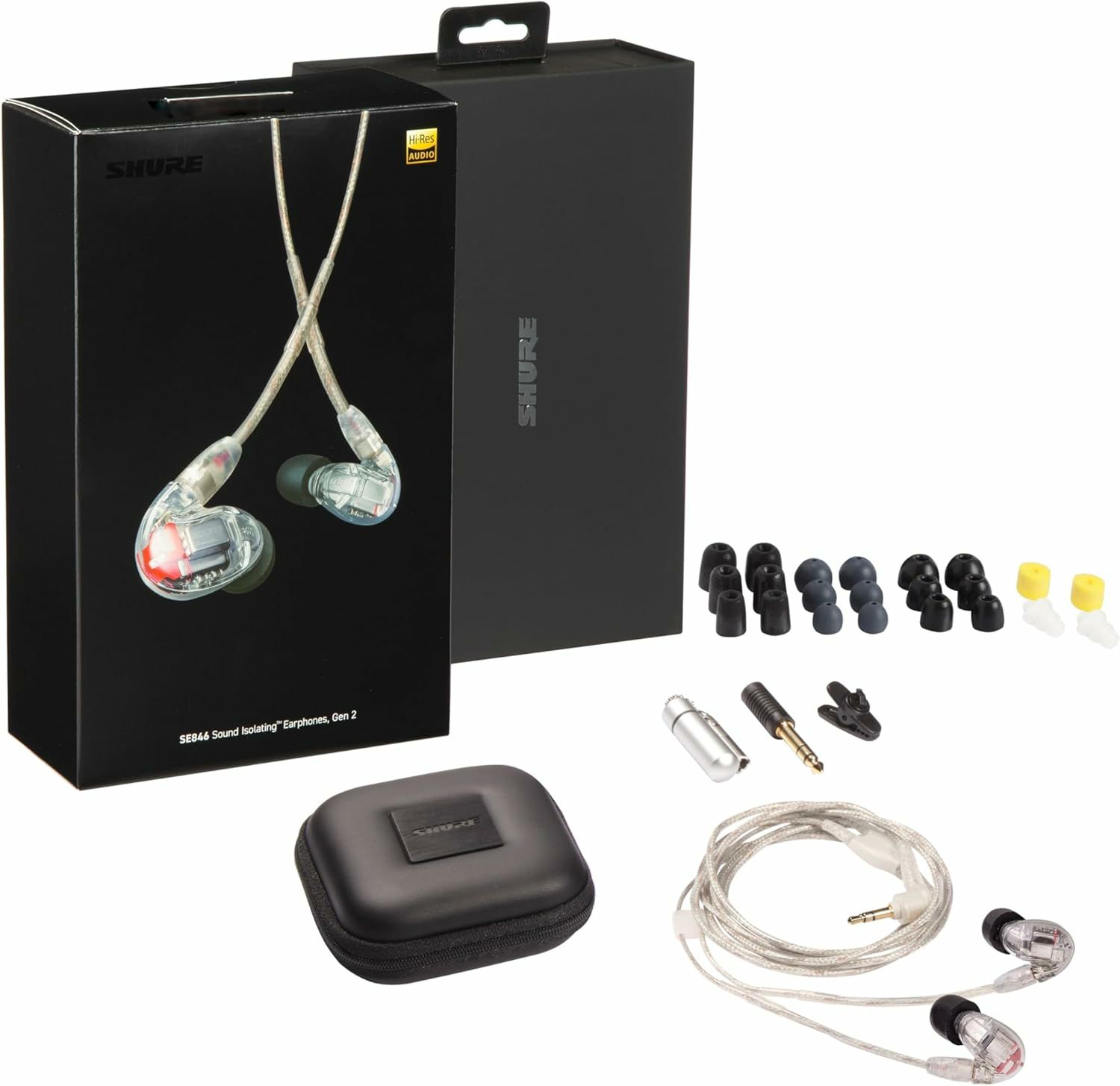 【正規輸入品】　【メーカー保証2年付】SHURE SE846G2CL【VGP2025 金賞】 シュア 高遮音性イヤホン（第2世代） イヤフォン CL（クリア） 透明