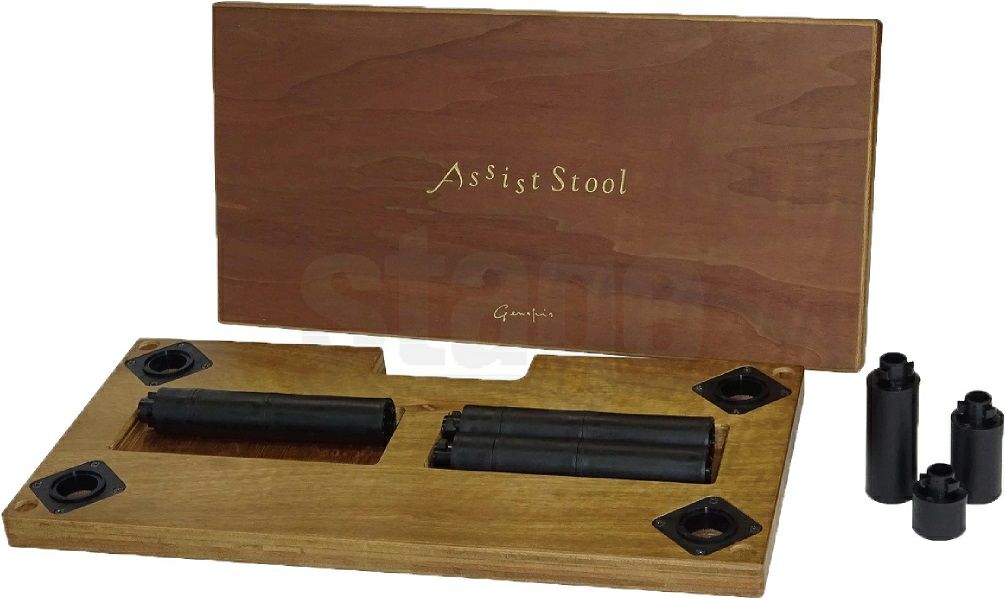 【新製品】YOSHIZAWA アシストセット 【アシストペダル 23-ASP・アシストスツール 23-ASS WN ＋ 巾着 の3点セット】 吉澤 ピアノ用アシストペダル 補助ペダル 木目調 ウォルナット【23MODEL】