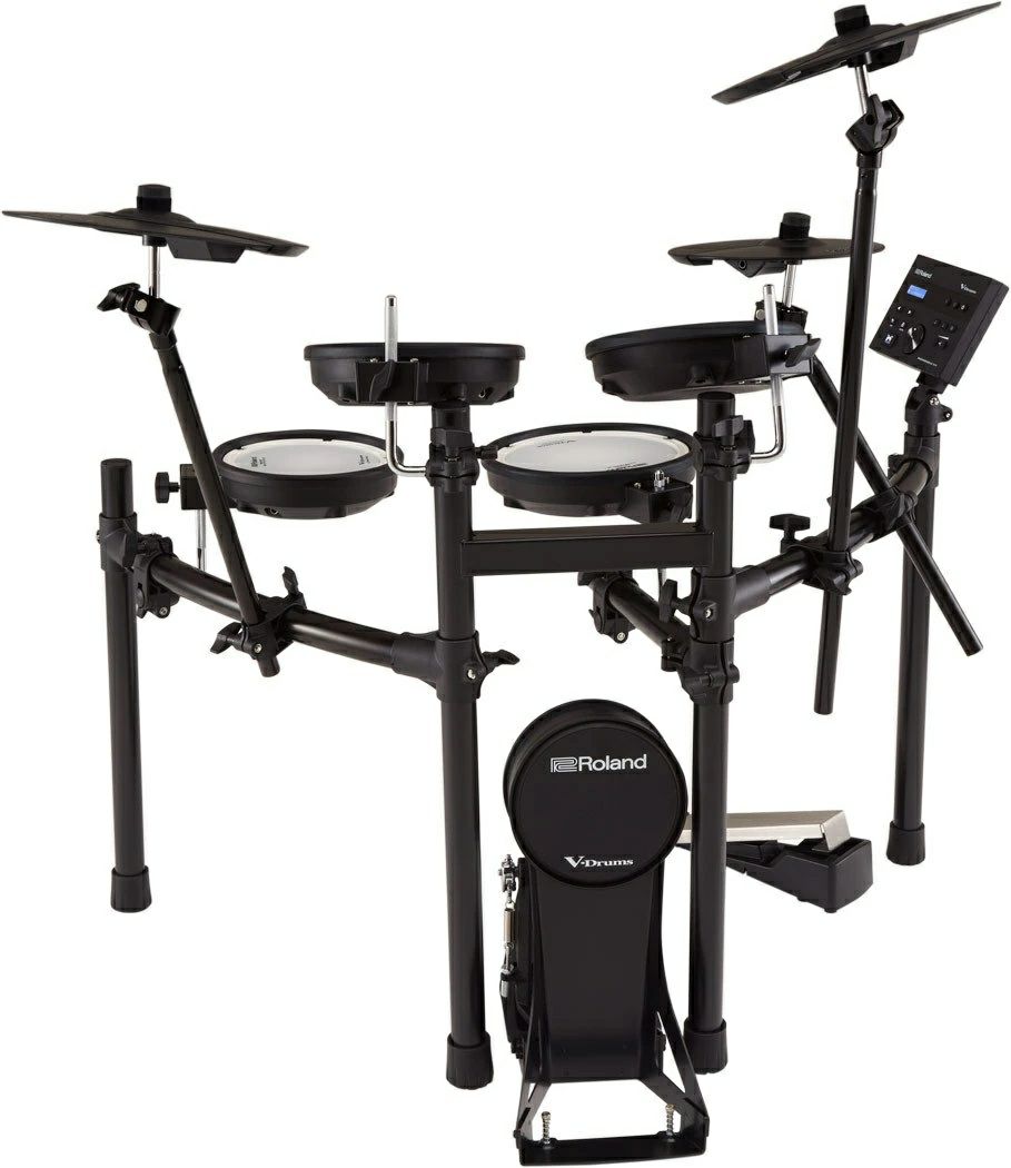  【ローランド純正アクセサリー付セット】Roland V-Drums TD-07KV【10点フルセット：純正ヘッドホンRH-5・純正イス＆ペダル＆スティック DAP-3Xパック・純正マットTDM-10・アンプ・スティックバッグ・教則DVD・接続ケーブル付き】