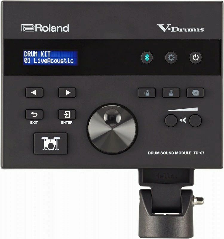  【ローランド純正アクセサリー付セット】Roland V-Drums TD-07KV【10点フルセット：純正ヘッドホンRH-5・純正イス＆ペダル＆スティック DAP-3Xパック・純正マットTDM-10・アンプ・スティックバッグ・教則DVD・接続ケーブル付き】