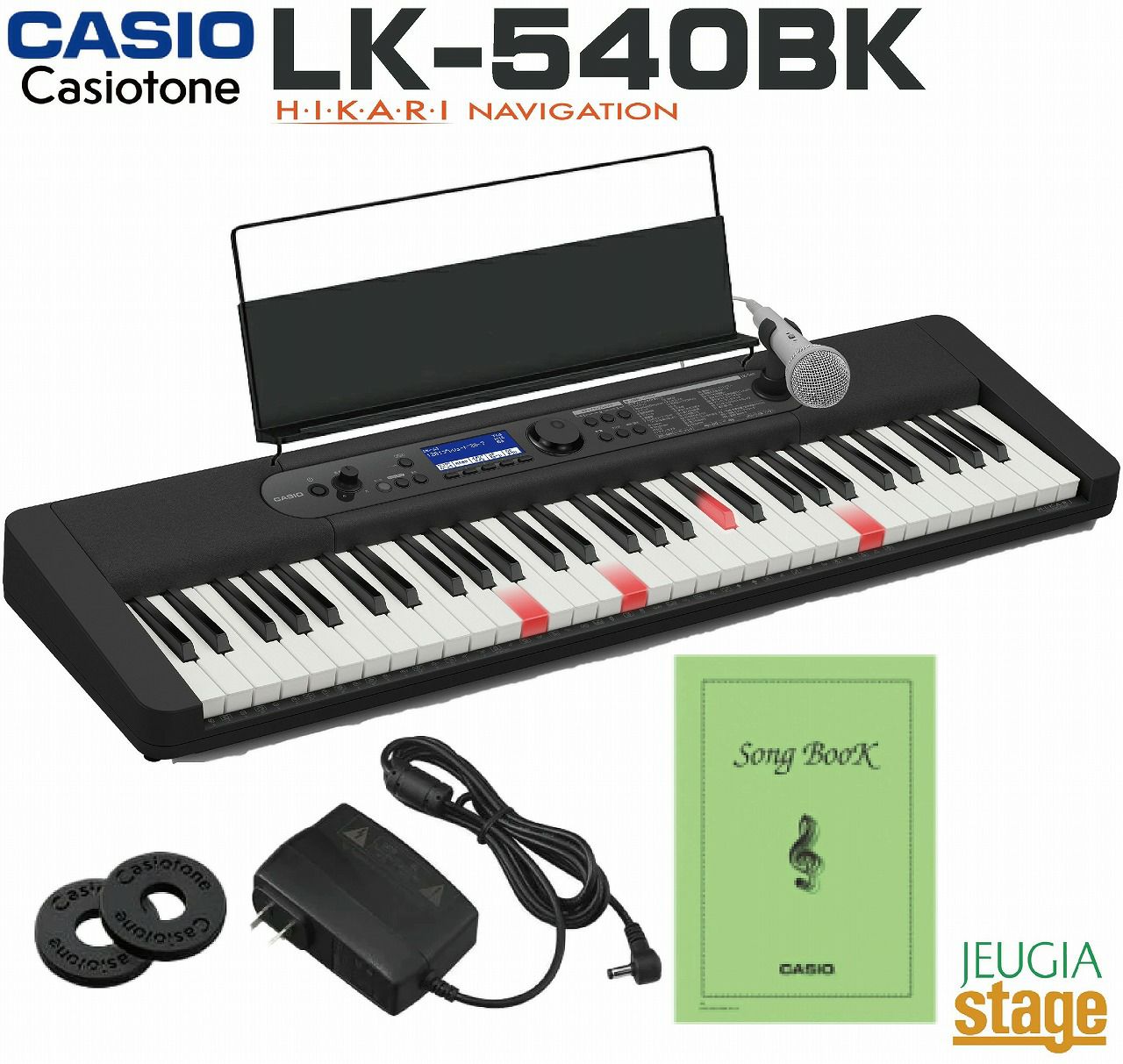 新製品】CASIO LK-540BK Casiotoneカシオ 光ナビゲーション キーボード