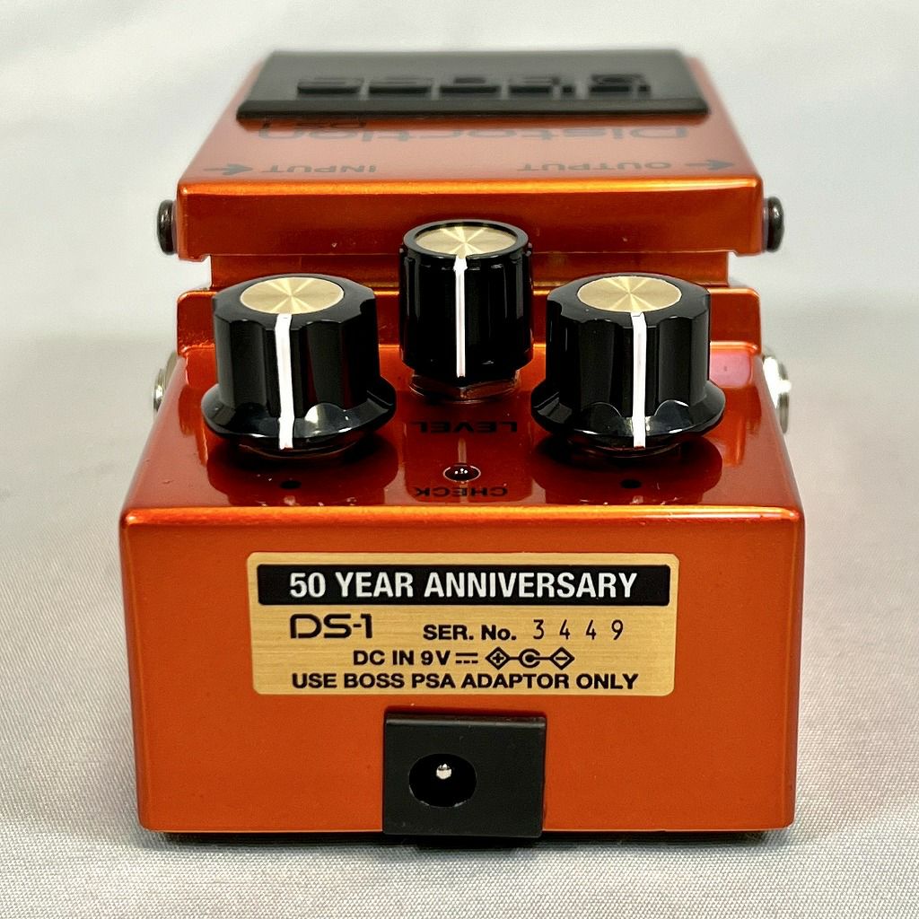 Boss DS-1-B50A Distortion(50th Anniversary)実機上面