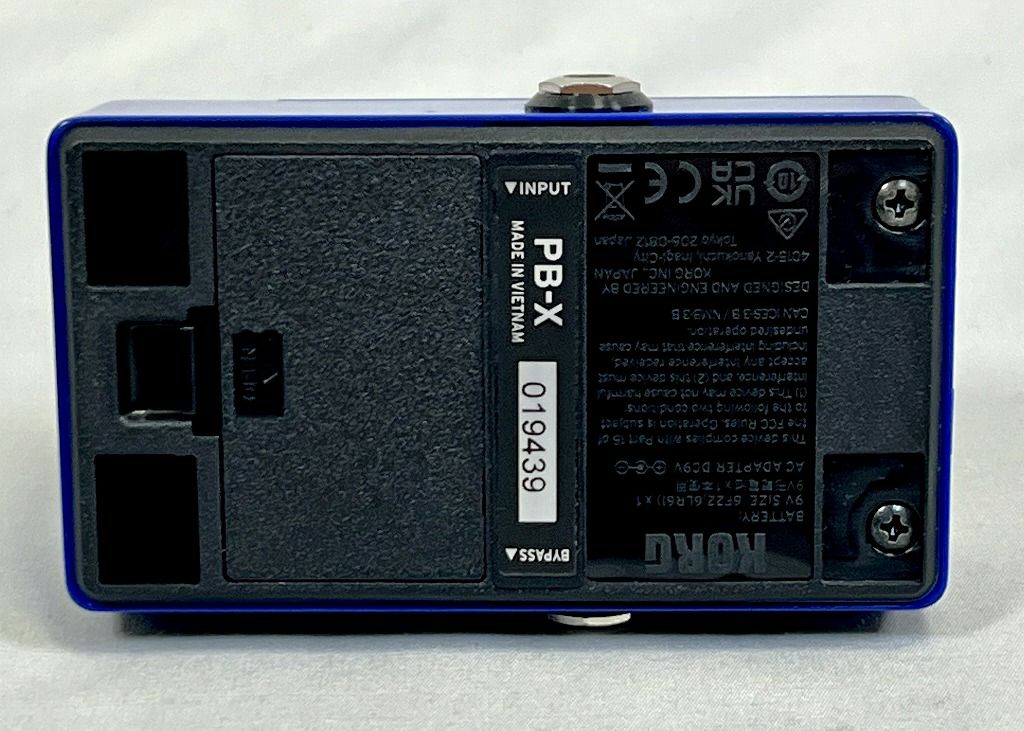 KORG Pitchblack X Blue(PB-X BL) 背面