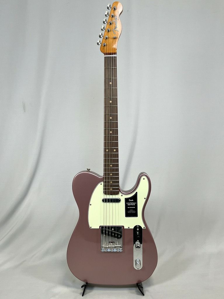  Fender Limited Edition Vintera® II Road Worn® '60s Telecaster®, Rosewood Fingerboard, Burgundy Mist Metallic 全体像