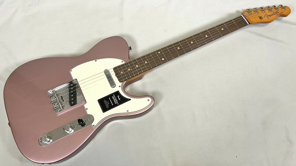  Fender Limited Edition Vintera® II Road Worn® '60s Telecaster®, Rosewood Fingerboard, Burgundy Mist Metallic