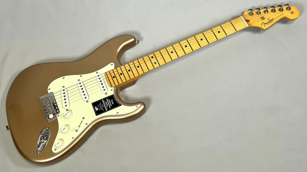 Fender American Professional Classic Stratocaster®, Maple Fingerboard, Faded Firemist Gold