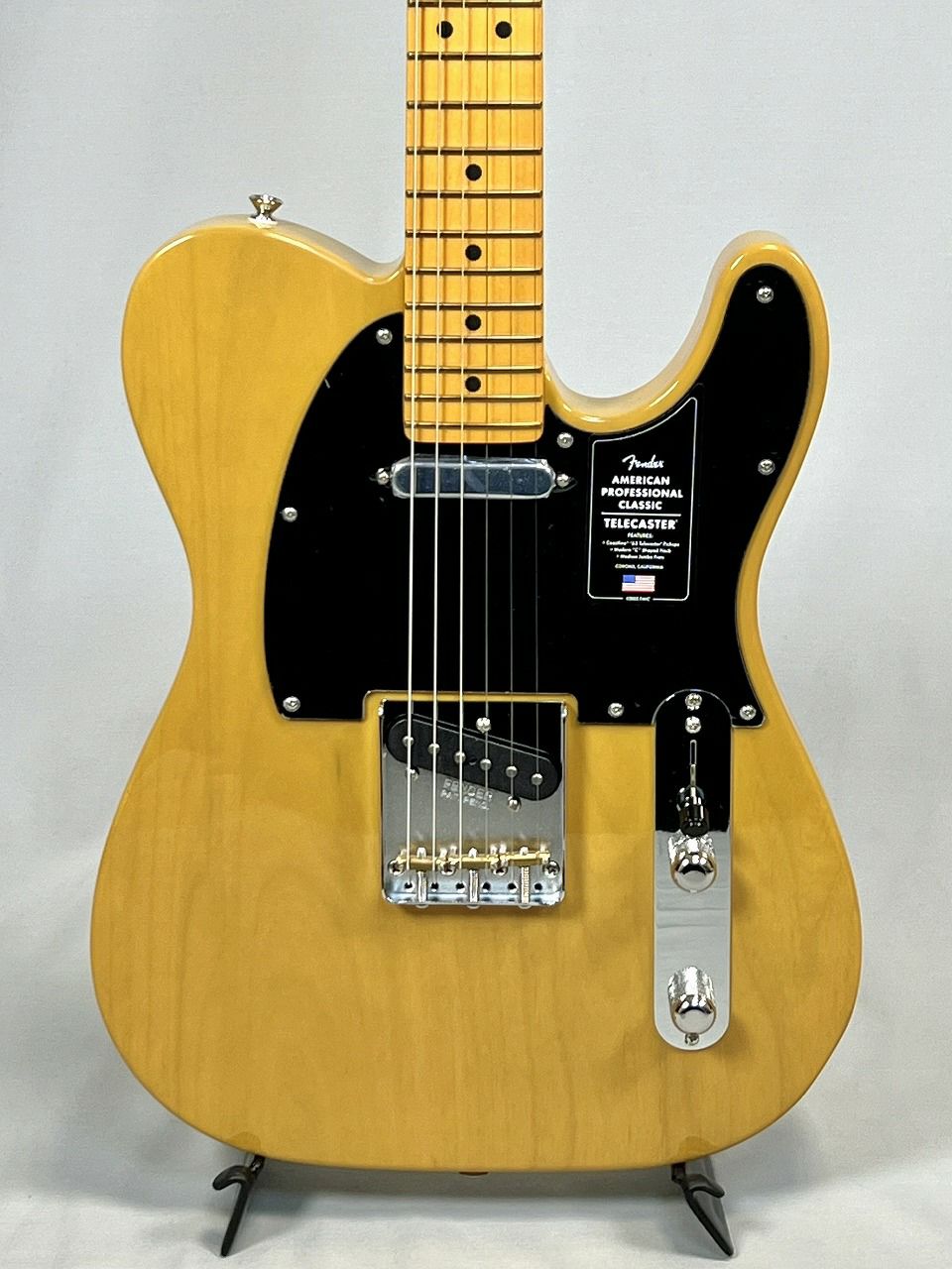 Fender American Professional Classic Telecaster®, Maple Fingerboard, Butterscotch Blondeボディ表