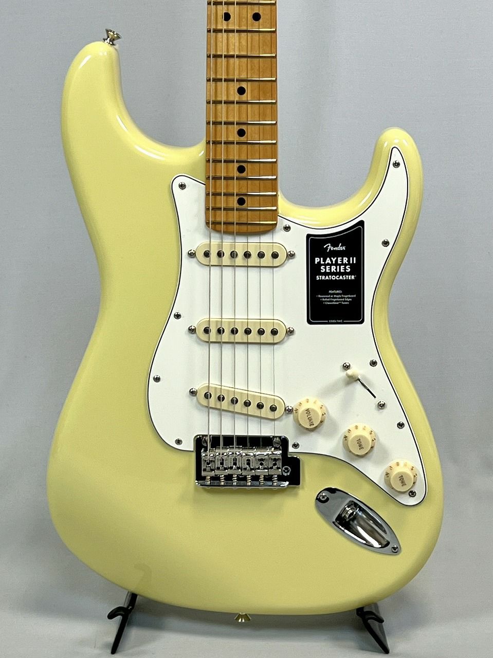 Fender Player II Stratocaster®, Maple Fingerboard, Hialeah Yellow/ボディ表