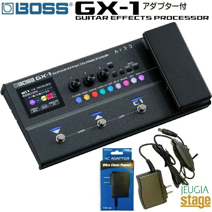 新製品】【アダプター付きセット】BOSS GX-1B Bass Effects Processor